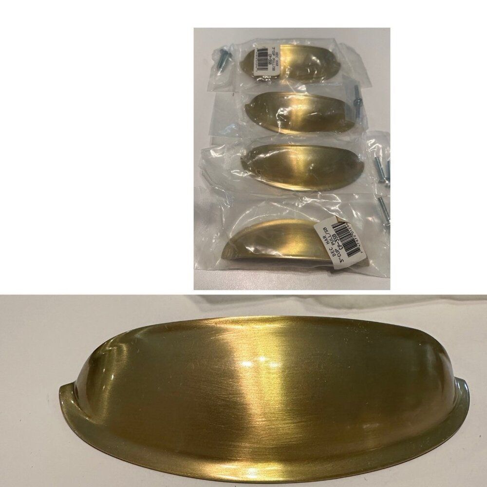 4 3in Cup Pull 3” Drawer pull Knob Decor Renovation cp-3sb Remodel Hardware